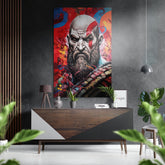 Kratos - God of War Brushed Aluminum Dibond Wall Art.